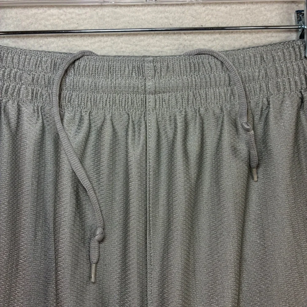 Y2K Nike Baggy Basketball Shorts Men L Gray Silky Loose Drawstring Athletic